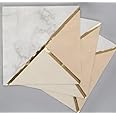 Wanna Party Rose Gold & Gold Paper Napkin | Disposable 2 Ply Paper Napkin | Paper Tissue For Party, Birthday, Wedding | Printed Paper Napkin - Pack Of 16