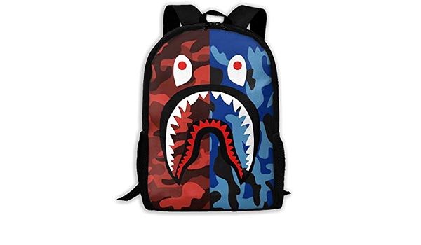 Sunmoonet Bape Shark - Zaino Mimetico per Scuola, Viaggi, Impermeabile, per  Uomo e Donna, Adulto, Cruz V2 Fresh Foam, One Size : Amazon.it: Valigeria