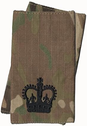 CL DistributionPair Of Black on Multicam/MTP WO2 - Sergeant Major Rank Slides (Multi Terrain Pattern