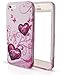 Price comparison product image FoneM8® - Pink Love Heart Designer Case For iPhone 5 Gel Skin Cover