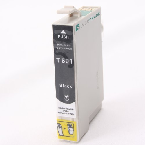1Set + 1xExtra Schwarz = 7xkompatible Druckerpatronen zu Epson T0801 T0802 T0803 T0804 T0805 T0806 (2x Schwarz & 1x je Farbe) - 2