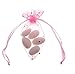Produktbild Piccoli monelli Kleine Rasselbande  Velo für Hochzeitsmandeln Beutel Gastgeschenk Kommunion Konfirmation Taufe Mädchen conf 20 Stück Organza pink