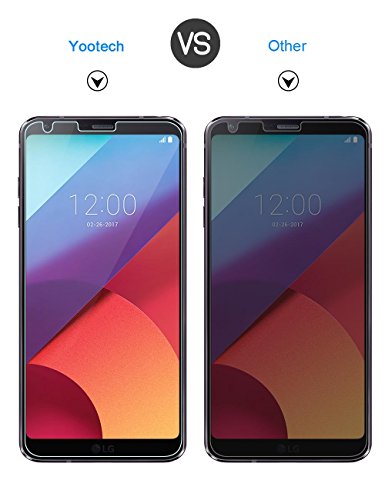 LG G6 Protector de pantalla  Yootech  2 Unidades  LG G6 templado vidrio Protector de pantalla  ANTI-SCRATCH   BURBUJA-LIBRE   ULTRA CLARO  para LG G6