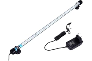 VARMHUS MLJ Eclairage Aquarium LED, étanche à l'eau LED Poisson Dragon Lumière D'éclairage (Expédié d'Allemagne) (48cm, RGB)