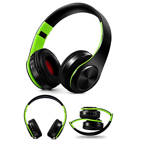 Preisvergleich Produktbild samLIKE Kabellos + Verdrahtet Kopfhörer, Noise Reduction Tragbarer und Faltbarer Bloothooth Headset für iPhone,Android Smartphones PC und MP3 Players usw, Unterstützung SD / TF-Karte ( C)