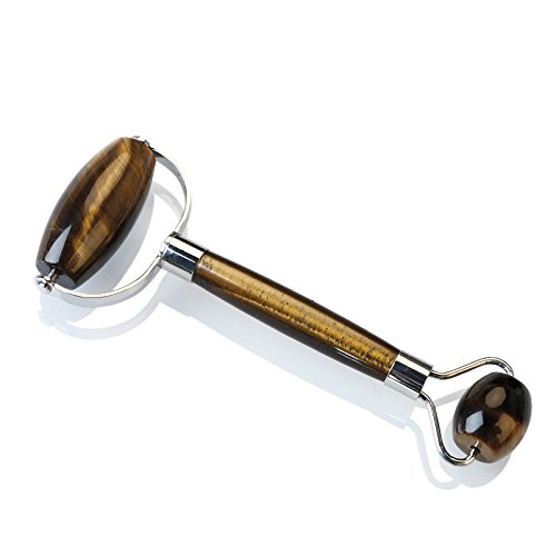 GAOQQ Rodillo Masajeador De Jade De Acero Inoxidable Herramienta De Masaje De La Cara Magra Equipo De Belleza