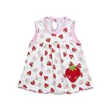Hirolan Kleinkind Baby Kinderkleidung Baumwolle T-Shirt Blumenkleid Sommerkleidung Punkt Gestreift T-Stücke Blumenrock Niedlich Weste Schlafanzug Bodys & Einteiler (0-24M, G)