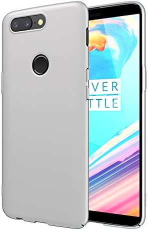 EIISSION OnePlus 5T (6.01") Case,Ultra slim and light soft matte surface painting protective Phone Case (Silver)