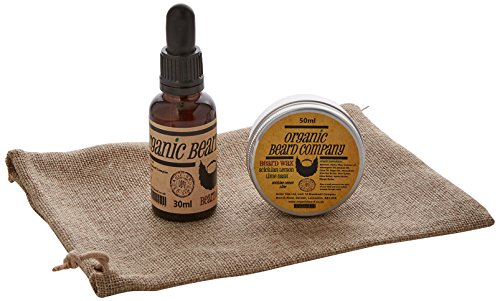 Organic Beard Scicilian Lemon Lime Dash Pack Beard Oil 30 ml/Beard Wax 50 ml