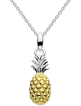 Dew Halskette 9464GD, Sterlingsilber vergoldet, Calypso 3D-Ananas, Länge 45,7cm
