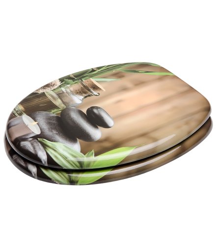 Sanilo WC Sitz mit Absenkautomatik Spa | hochwertige Oberfläche | einfache Montage | stabile Scharniere A642620 - 2