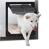 puerta abatible para perros grandes Utiliza tornillos de acero inoxidable para fijar el marco de forma segura a la pantalla.