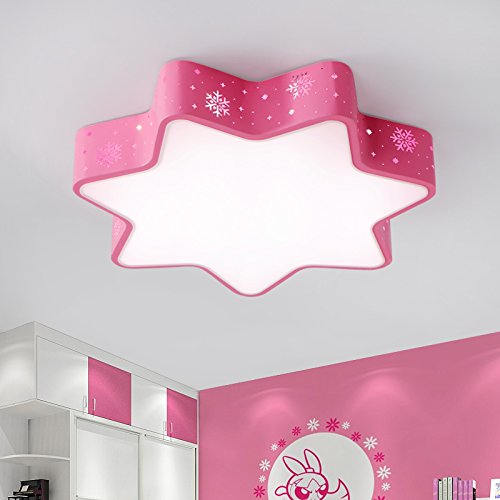 Preisvergleich Produktbild Thoreosrad kreative Sterne, Kinderzimmer, Lampen und Laternen, Persönlichkeit, LED Deckenleuchte, einfache Cartoon, warme Zimmer, Wohnzimmer, Schlafzimmer mit Beleuchtung, Blau 38 cm Gürtel Led
