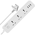 SWYAM® 4-in-1 Smart WiFi Power Strip with 2M Wire, Made in India (1-Year Warranty), 240V AC, No Hub Required, Supports Alexa & Google Assistant
