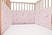 Baby Pink Kittens / SoulBedroom Cotton Cot Bumper Pad Half (180x30 cm)
