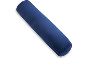 ‎AS AWESLING AS AWESLING Body Pillow for Adults, Full Body Pilllow for Sleeping, Long Round Cervical Pillow, Bolster Side Sleeper Pillow with Cover (Blau, 90 x 20 cm)