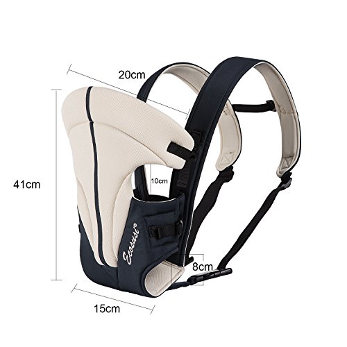 Ecosusi Babytrage 100% Polyester Bauch und Hüfttrage (3.6 – 9.1 kg) 3 Tragepositionen: Blickrichtung zum Elternteil, Blickrichtung zur Straße, auf dem Rücken des Elternteils - 7