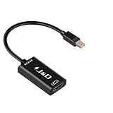 Mini DisplayPort 1.4 (Thunderbolt 1 & 2 compatibles) al cable de HDTV Soporta 4Kx2K UHD TV, TV, monitor o proyector con HDMI entrada.