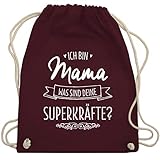 Muttertag - Ich bin Mama - was sind deine Superkräfte - Turnbeutel & Gym...