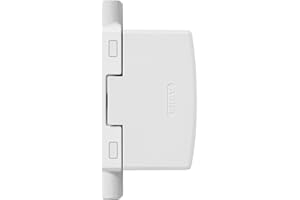 ABUS Scharnierseitensicherung FAS97 - schlüssellose Fenstersicherung für die Scharnierseite von Fenster, Terrassentür und Balkontür - Einbruchschutz gegen Aufhebeln - verdeckt montierbar - weiß