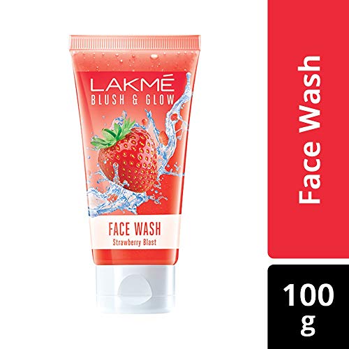 Lakmé Blush and Glow Strawberry Gel Face Wash, 100g
