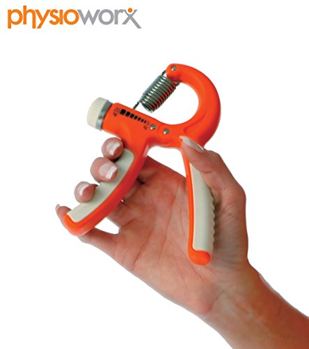 PHYSIOWORXAdjustable Hand Exerciser Trainer 5-20Kg | Increase Strength in Grip | Suitable for Rehabilitation and Conditioning