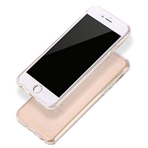 iPhone 6S Case [Non-slip],Vandot Shockproof Ultra Thin Slim Fit Soft TPU Silicone All Round Front and Back Full Body 360 Degree Protective Case Cover For Apple iPhone 6S 6 4.7 inch-Transparent Clear