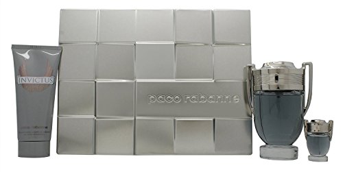 Paco Rabanne Invictus Eau De Toilette Spray 100ml Set 3 Pieces
