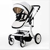 Der Oxford-Stoff dieses Luxus-Kinderwagens ist langlebig, staubdicht und leicht zu reinigen; der rostsichere Rahmen ist flammhemmend und leicht zu falten.