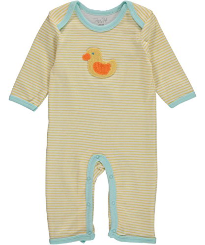 Rene Rofe Unisex Baby "Embroidered Duck" Coverall - yellow, 0 - 3 months