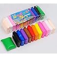 12 Different Color Fluffy Foam Clay with Tools, Pack of 12 (1 Piece Each Color) Super Light DIY Clay for Model air Dry Clay Fun Toy, Creative Art DIY Crafts, Gift for Kids
