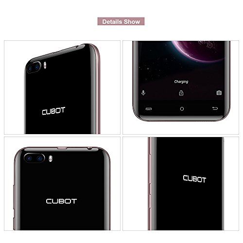 CUBOT Magic Android Smartphone Libero 4G LTE Senza Contratto Schermo IPS 5,0 Pollici, Android 7.0 Doppie Camere Posteriori, Dual SIM standby, 3GB RAM + 16GB ROM, Bluetooth 4.0 / GPS / WiFi