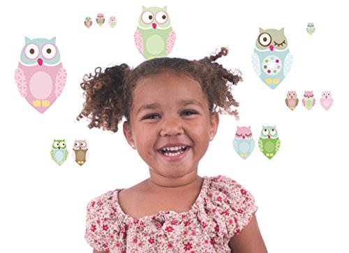 anna wand® WANDSTICKER MINIS KLEINE NACHTEULEN GIRLS - 2