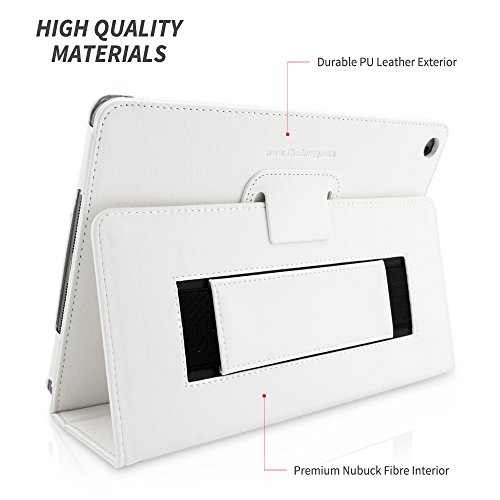 iPad Air Hülle & Neues iPad (2017) 9.7 Zoll Hülle (Weiß), Snugg™ – Smart Case mit lebenslanger Garantie + Sleep / Wake Funktion für iPad Air (2013) und iPad (2017) - 4
