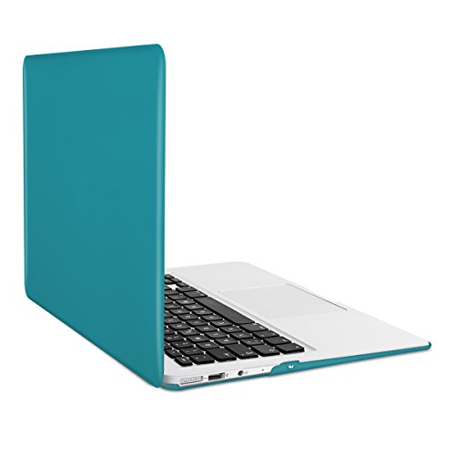 kwmobile Crystal Hülle für Apple MacBook Air 13" (ab Mitte 2011) Hard Case - dünne durchsichtige transparente Schutzhülle Cover Tasche Petrol Transparent