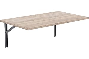 ‎AKKE AKKE Wandklapptisch für Küche Zimmer Wohnzimmer Kinderzimmer 70 cm x 40 cm, Wandtisch klappbar, Klappbarer Wandtisch Küchentisch Kindertisch, Klapptisch Klappschreibtisch Küche Sonoma