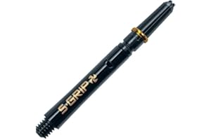 Thor-Sports Harrows Supergrip Tige spin rotative à 360 degrés avec filetage S-Grip 2BA Différentes couleurs, moyenne et courte