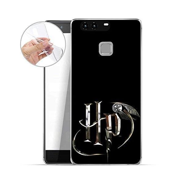 Finoo TPU Handyhülle für Dein Huawei P9 Plus Made In Germany Hülle mit Motiv und Optimalen Schutz Silikon Tasche Case Cover Schutzhülle für Dein Huawei P9 Plus - Harry Potter Logo Quidditch