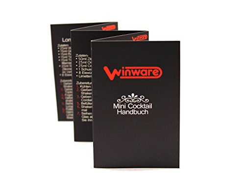 WIN-WARE – Boston Cocktail Shaker Set mit Gift Set with Hawthorne Strainer/ Sieb, Stössel,Barlöffel mit Stössel und 25ml und 50ml Messbecher/ Barmaß für die perfekte Menge jedes Mal – Großartig für den professionellen Barservice oder auch zu Hause! - 4