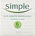 Simple Pure Soap Sensitive Skin 6x125g