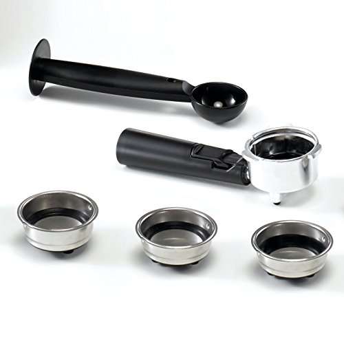 BEEM i-Joy Café Ultimate 20 bar, Espresso-Siebträgermaschine mit 20 bar und integriertem Milchaufschäumer, chrom-schwarz - 9