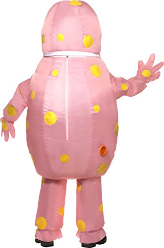 Smiffys Adult Unisex Mr Blobby Costume, Inflatable Suit & Gloves, One Size, Color: Pink, 38054