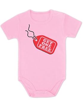 Baby - Get One Free - Lustiges Zwillinge Paar Motiv Baby Body Kurzarm-Body