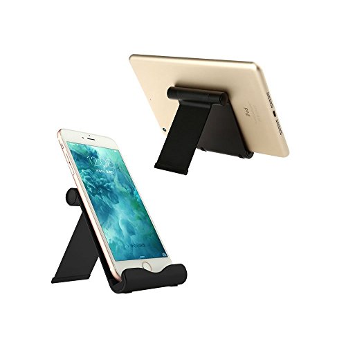 iPad Ständer, HANDSOME Multi-Angle Mini Portable haltbare Aluminium Tablet Ständer Halter für Apple iPad Air/Mini, iPhone 6s/6/5/4, Samsung Galaxy Tab, Samsung Galaxy S6 S5 S4, Anmerkung 5/4/3/2, E-Readers und Smartphones - 2