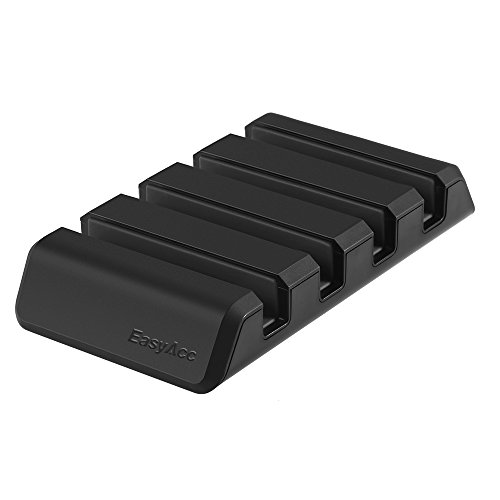 EasyAcc Universal Multifunktionsständer für iPhone 6 6S 6S plus, iPad Mini 3, Samsung Galaxy S7 S7 Edge S6 Edge S5 S6, Smartphones und Tablets – Farbe: Schwarz