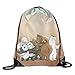 Produktbild OQUYCZ Drawstring Tote Backpack Bag We Bare Bears Nom Nom
