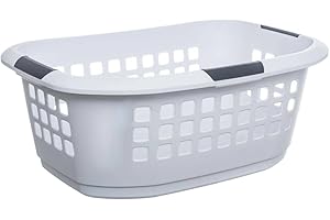 5 FIVE SIMPLY SMART AC-Déco Panier à Linge 51 L - Blanc et Gris