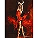 Produktbild MAGICXYZ Malen Nach Zahlen DIY Vorgedruckt Leinwand-Ölgemälde Tänzer Feuer 40x50 cm Geschenk für Erwachsene Kinder Malen Nach Zahlen Kits Home Haus Dekor(Ohne Rahmen)