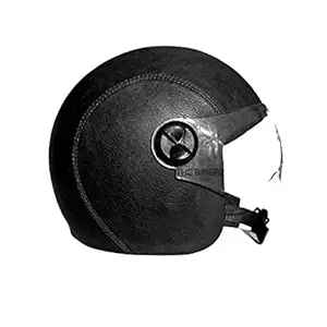The Bikerz- Genuine Pure Leather Helmet for Motorcycles
