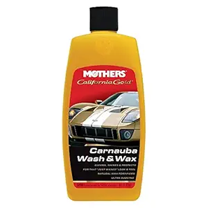 Mothers California Gold Carnauba Wash & Wax for clean, Shines, Protects, Use on Car, Bike, Truck,- Red